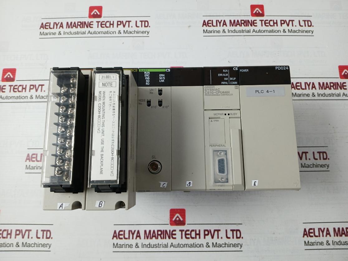 Omron Cs1W-at211 Plc I/O Module C200H-bc-v Oc211, Slk21, Cs1G-cpu44H 24Vdc 50W