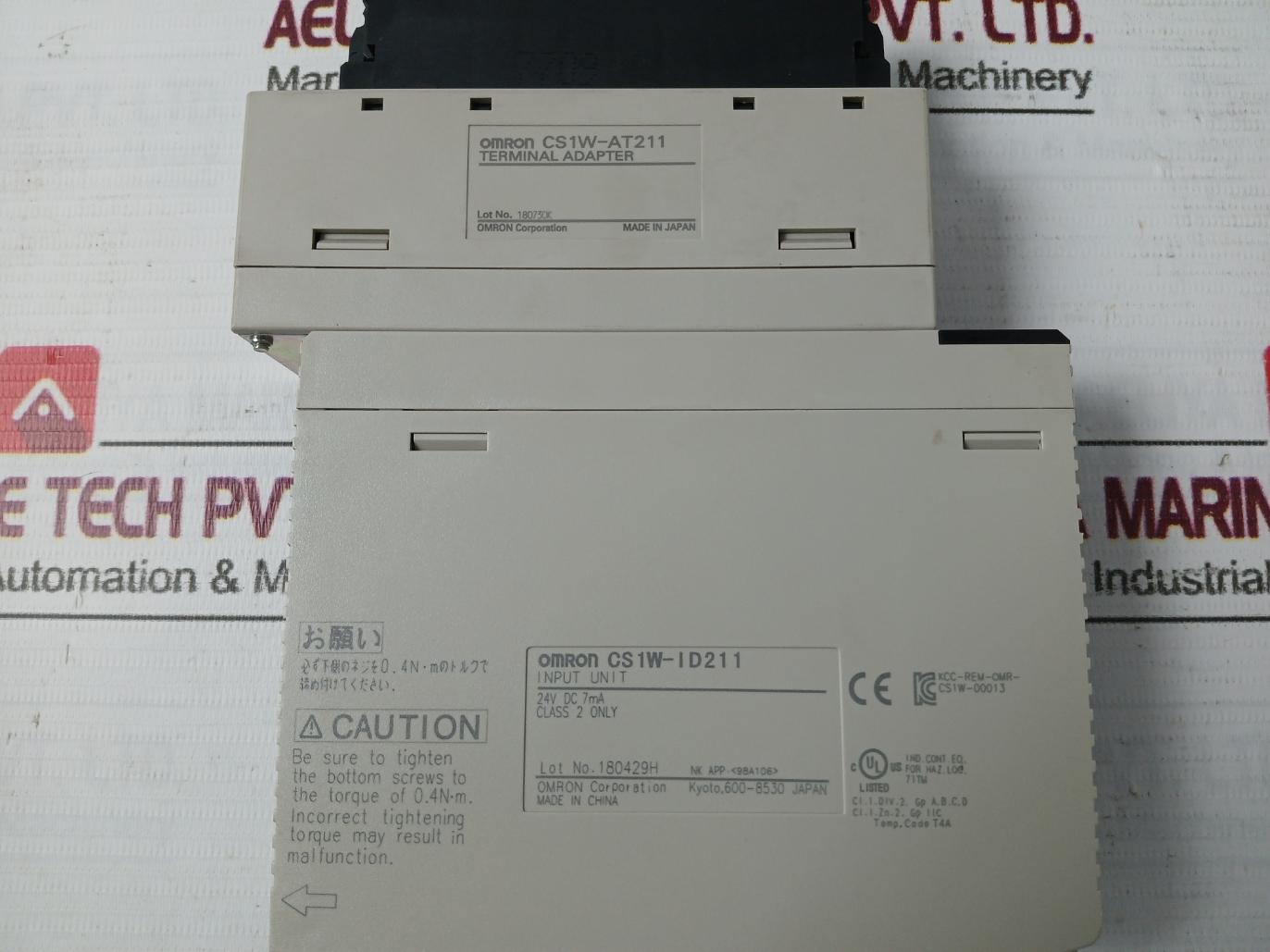 Omron Cs1W-at211 Plc I/O Module Oc211, Id211, Cs1W-bi103 C200Hw-pd024 24Vdc 50W