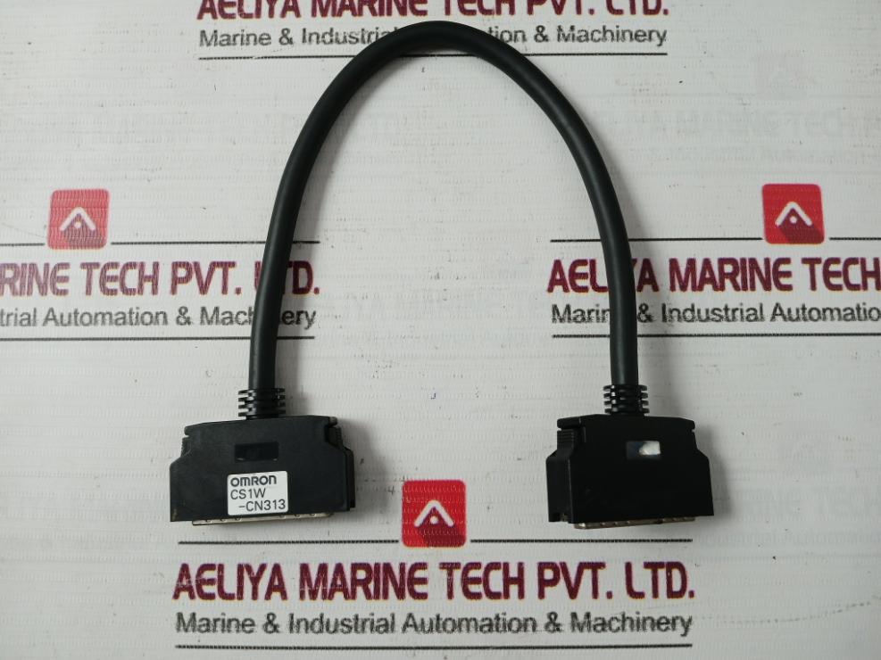 Omron Cs1W-at211 Plc I/O Module With Cable Cs1W-cn313 24Vdc 50W 250V Ac