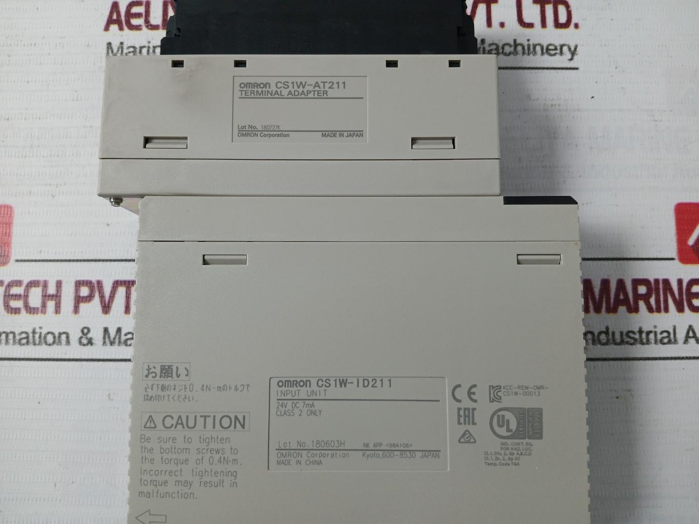 Omron Cs1W-at211 Terminal Adapter Plc Unit C200H-bc-v C200Hw-pd024 24Vdc 50W 7Ma