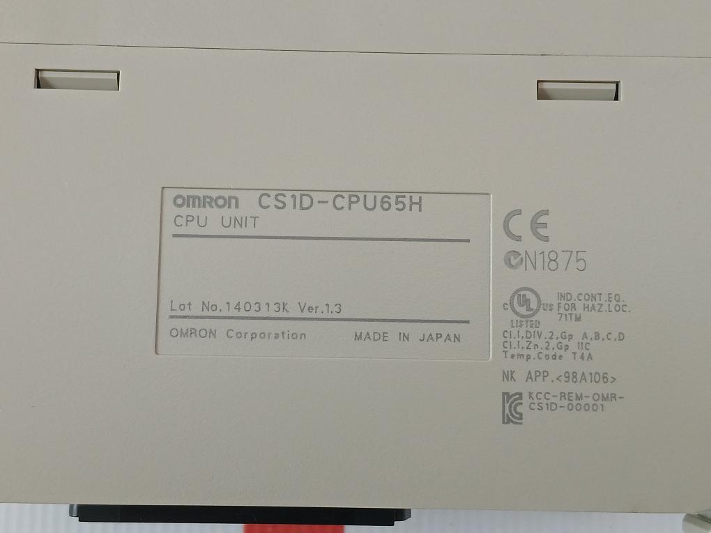 Omron Cs1W-clk23, Cs1D-cpu65H, Cs1D-dpl01, Cs1W-sp001 Plc Rack Module Cs1W-clk13