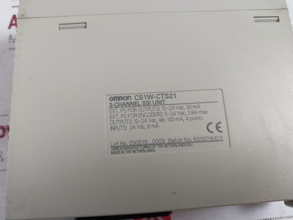 Omron Cs1W-cts21 2-channel Synchronous Serial Interface Unit 12-24Vdc