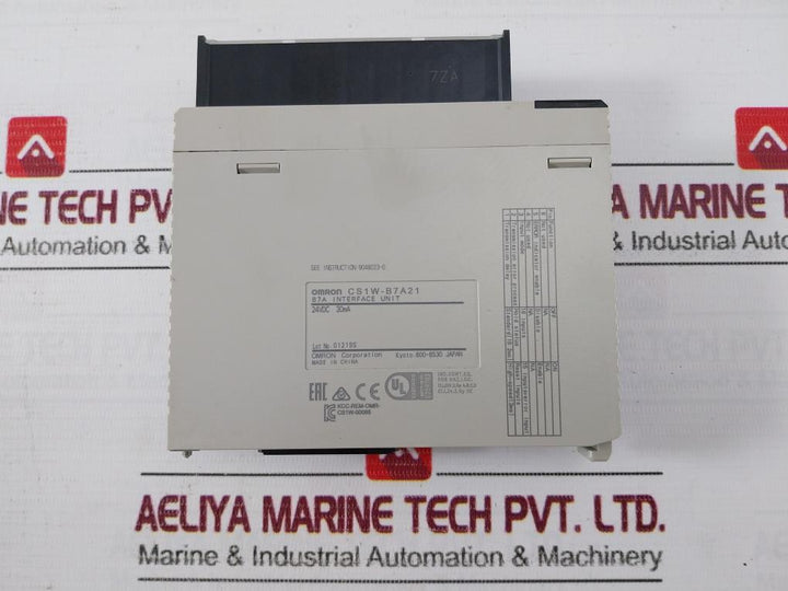 Omron Cs1W-ia211 Plc Programmable Controller I/O Unit Ac100-240V 50/60Hz 120Va