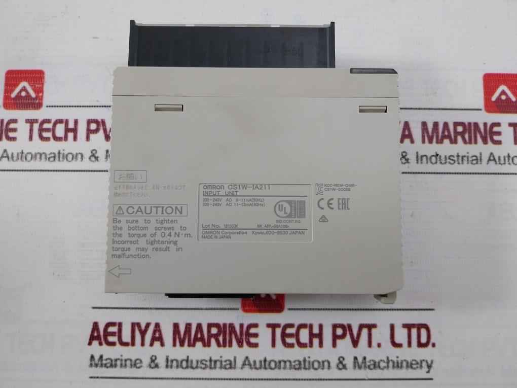 Omron Cs1W-ia211 Plc Programmable Controller I/O Unit Ac100-240V 50/60Hz 120Va
