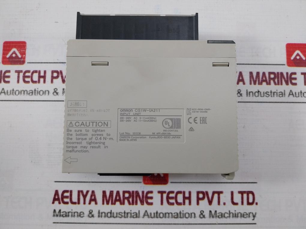 Omron Cs1W-ia211 Plc Programmable Controller I/O Unit Ac100-240V 50/60Hz 120Va