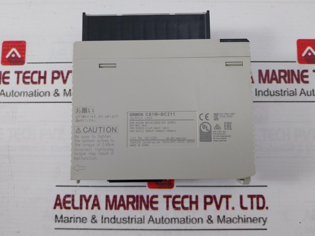 Omron Cs1W-ia211 Plc Programmable Controller I/O Unit Ac100-240V 50/60Hz 120Va