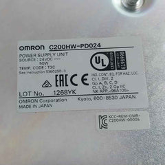 Omron Cs1W-id211 Plc I/O Module C200H-bc –V 250Vac 24Vdc 7Ma 50W 2A/P 8A/C 16A/U