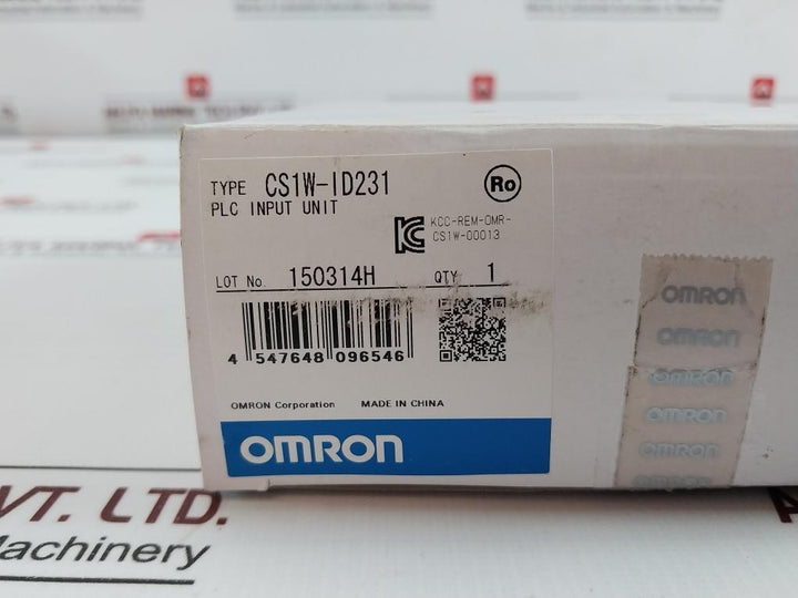 Omron Cs1W-id231 Plc Input Unit 24V Dc 0950398-of Z Kcc-rem-omr-cs1W-00013