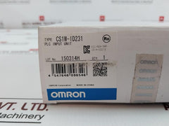 Omron Cs1W-id231 Plc Input Unit 24V Dc 0950398-of Z Kcc-rem-omr-cs1W-00013
