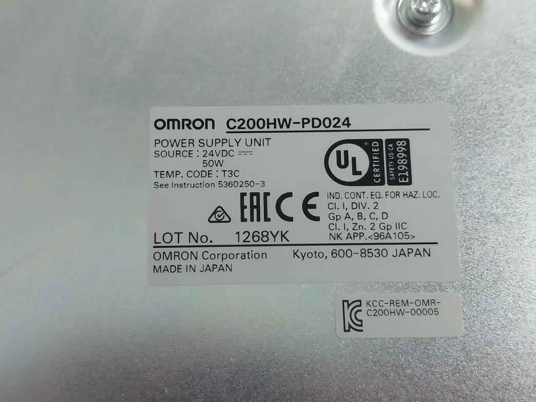 Omron Cs1W-oc211 Plc I/O Module C200H-bc -v 24Vdc 50W 250V Ac Id211 C200Hw-pd024