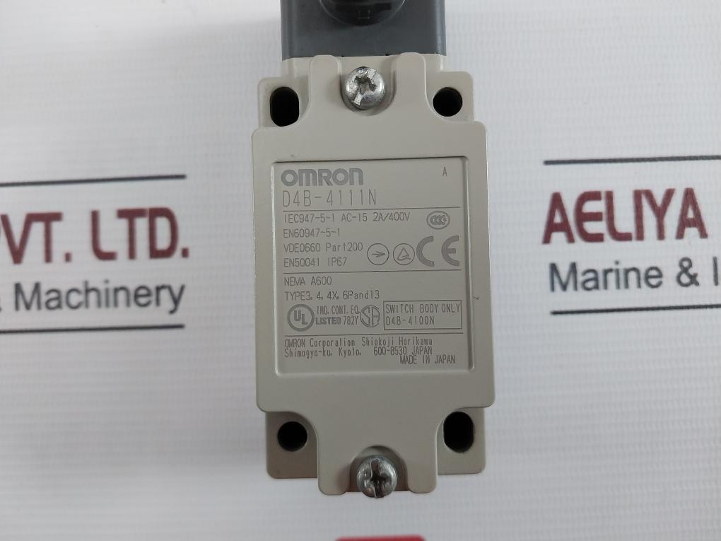 Omron D4B-4111N Safety Limit Switch D4B-4100N, D4B-0010N Ip67 2A/400V
