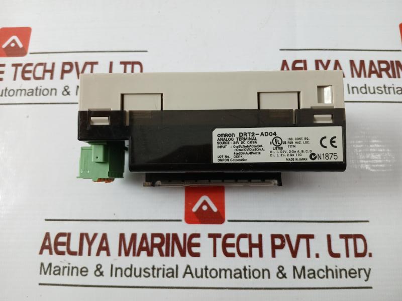Omron Drt2-ad04 Analog Terminal Module 24Vdc 0.09A