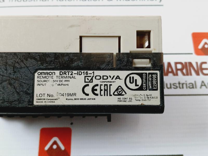 Omron Drt2-id16-1 Device Net Digital Input Unit Screw Terminal Block 24Vdc