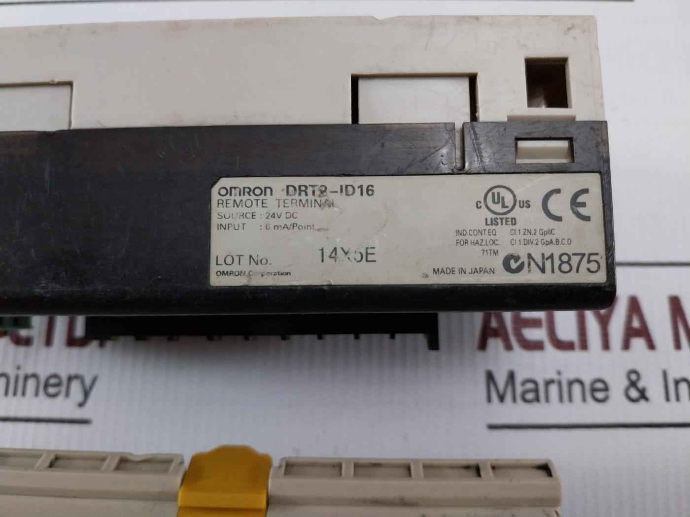 Omron Drt2-id16 Digital Input Unit 24V Dc 6 Ma