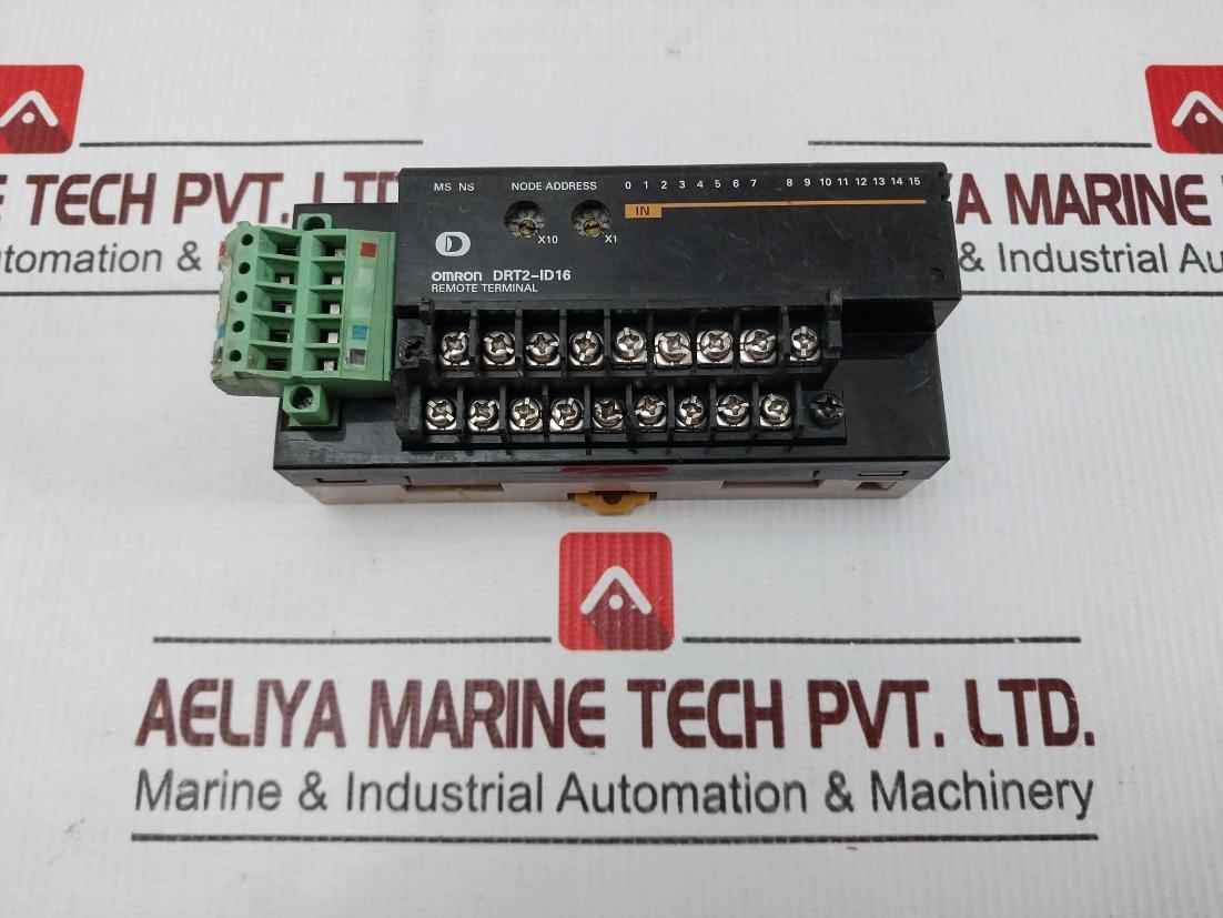 Omron Drt2-id16 Digital Remote Terminal Input Unit 24v Dc 6 Ma/point