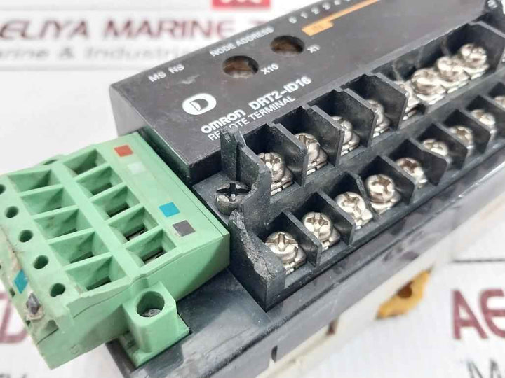 Omron Drt2-id16 Digital Remote Terminal Input Unit 24v Dc 6 Ma/point