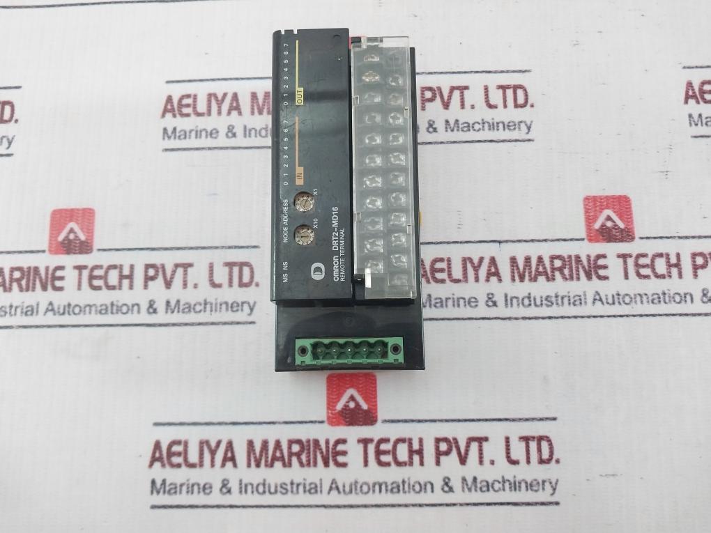Omron Drt2-md16 Devicenet Remote Terminal 24V Dc Input/Output Module