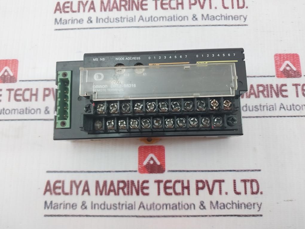 Omron Drt2-md16 Devicenet Remote Terminal 24V Dc Input/Output Module
