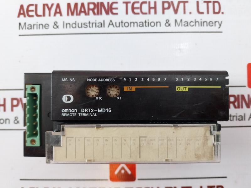 Omron Drt2-md16 Devicenet Unit Remote I/O Terminal With Transistor 24Vdc