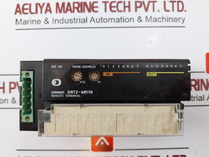 Omron Drt2-md16 Devicenet Unit Remote I/O Terminal With Transistor 24Vdc