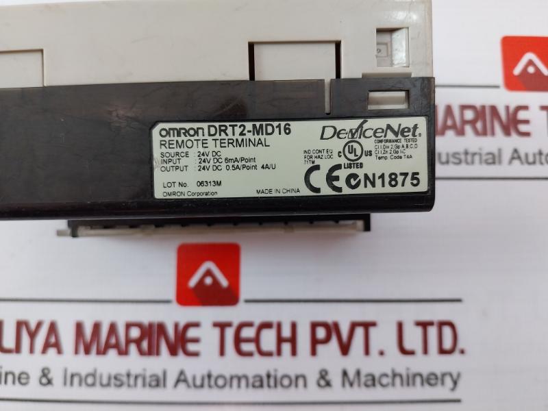 Omron Drt2-md16 Devicenet Unit Remote I/O Terminal With Transistor 24Vdc