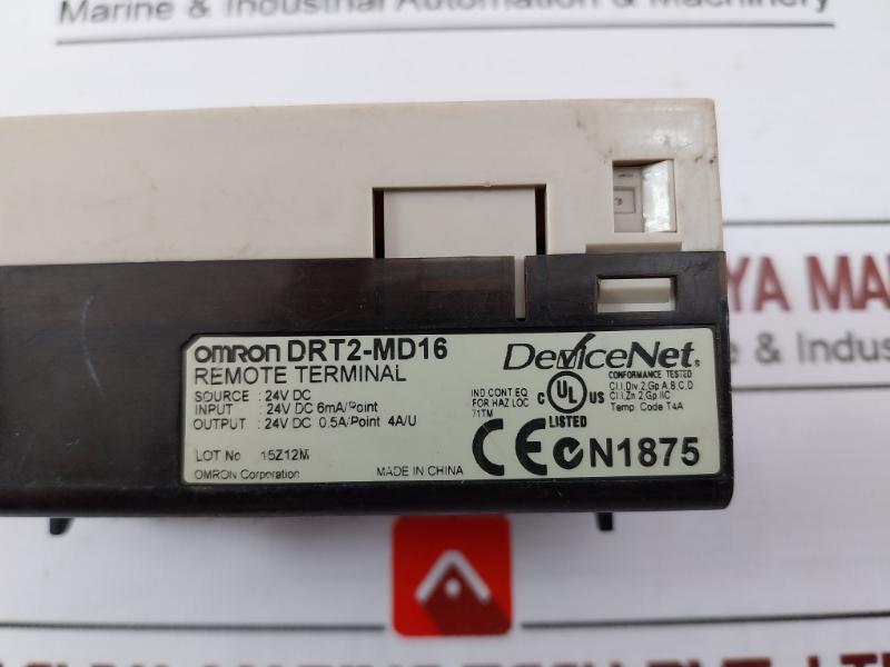 Omron Drt2-md16 Remote Terminal Block Module 24Vdc 6Ma/Point