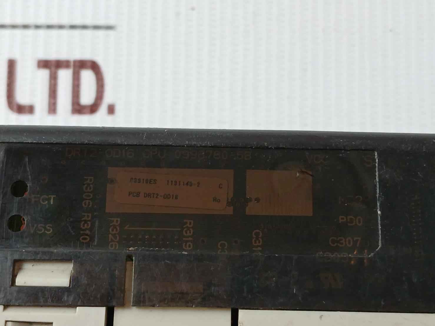 Omron Drt2-od16 Digital Output Unit Terminal Block Cpu 0998780-5B 03910Es