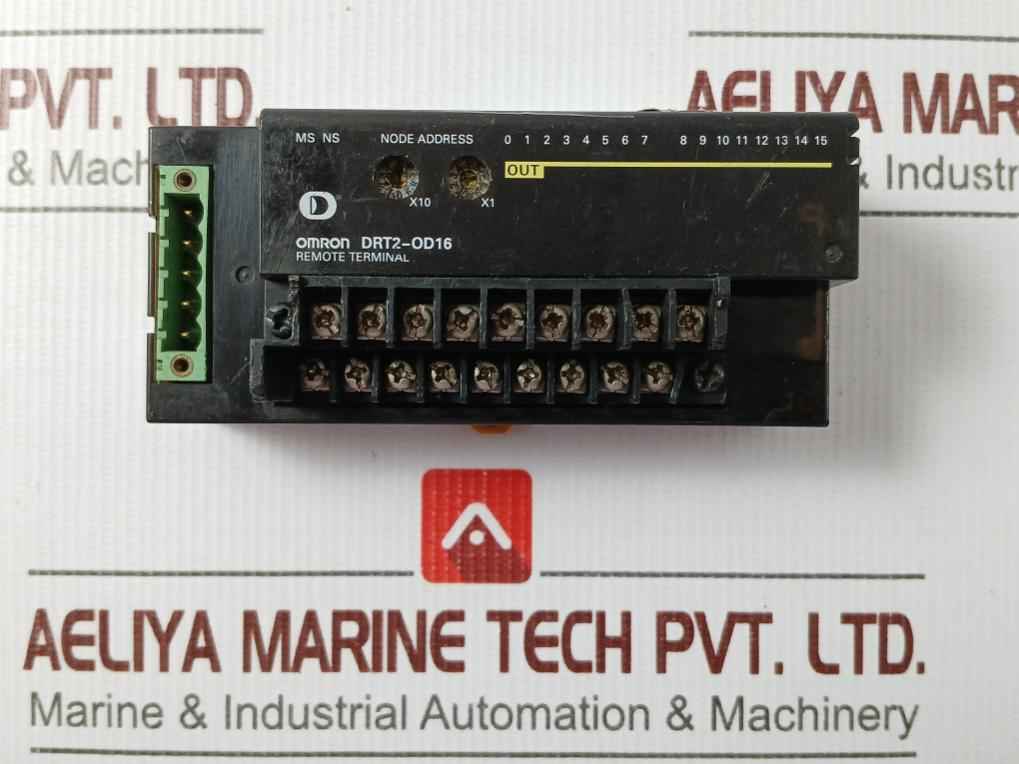 Omron Drt2-od16 Digital Output Unit Terminal Block Pcb 24V Dc 0.5A/Point