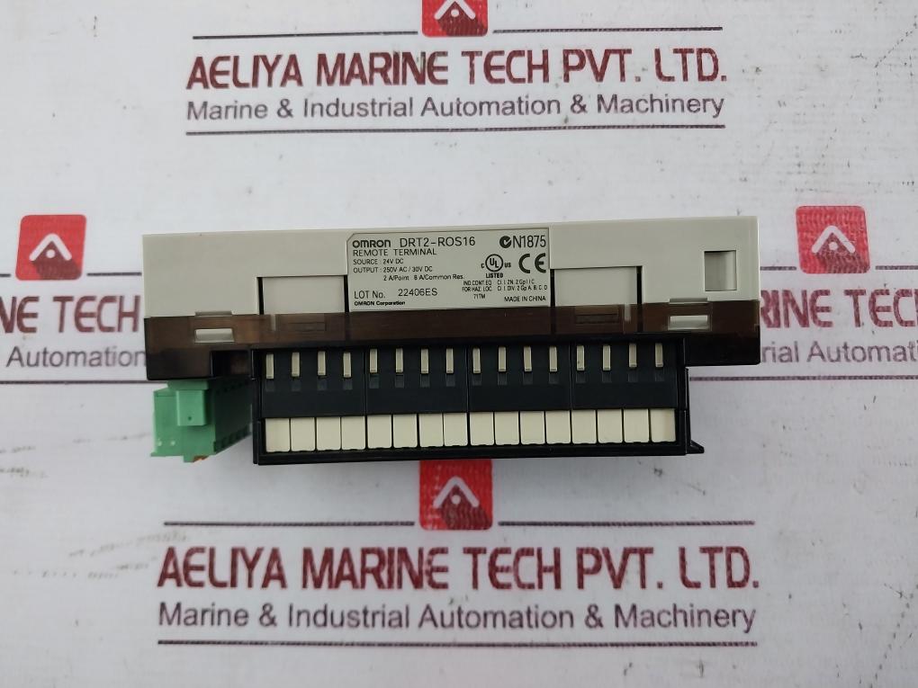 Omron DRT2-ROS16 Remote I/O Terminal with Relay Output 24VDC 250V AC/30V DC