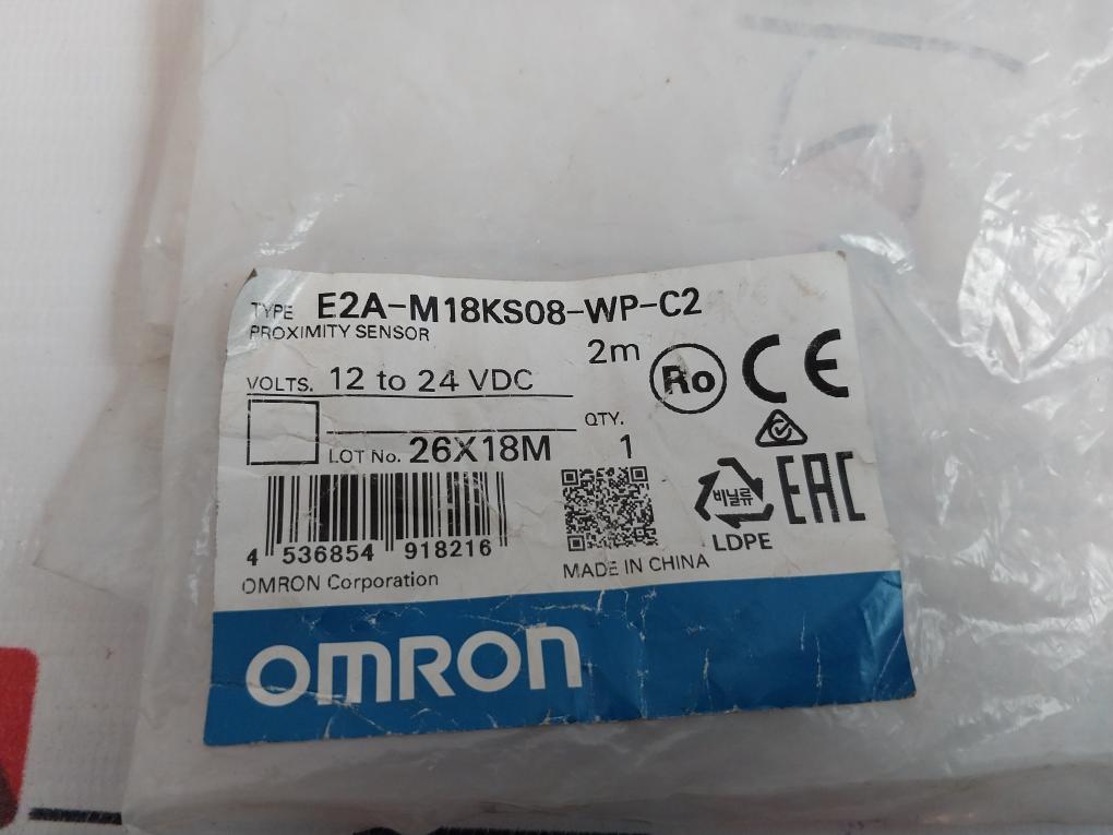 Omron E2A-m18Ks08-wp-c2 Proximity Sensor