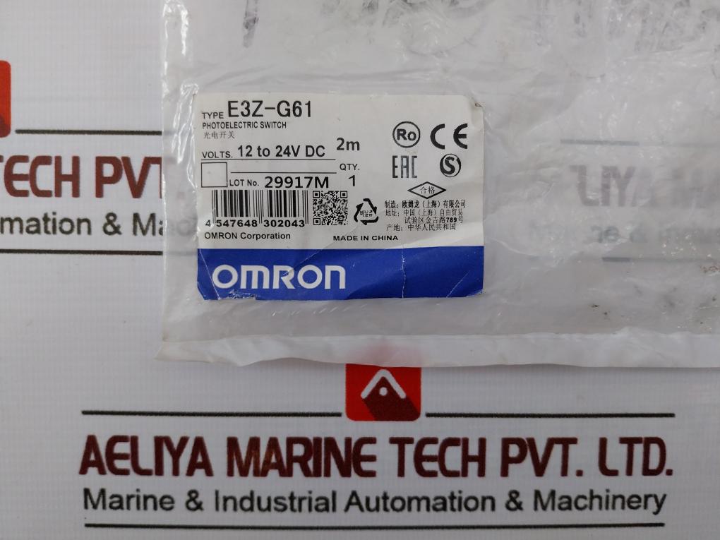 Omron E3Z-g61 Photoelectric Switch Sensor Iec60529-ip64 25/40Ma Max