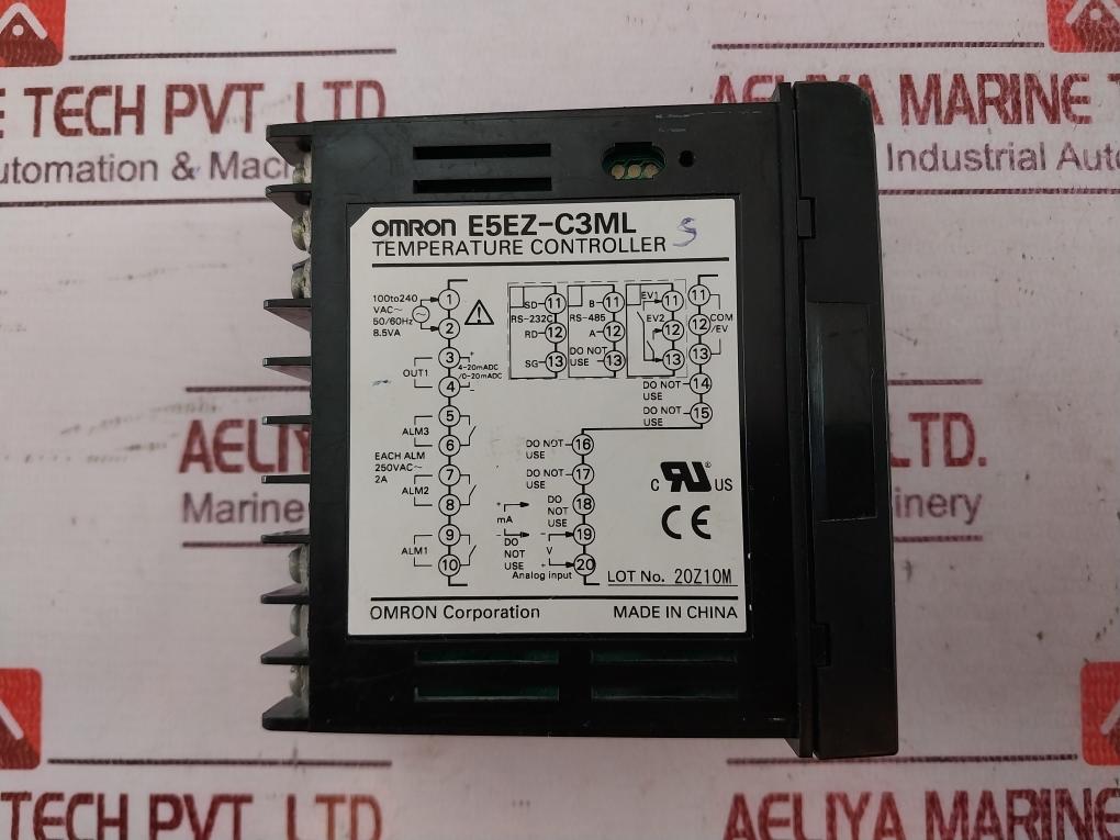 Omron E5Ez-c3Ml Temperature Controller 100 To 240Vac 4-20Madc/0-20Madc 8.5Va