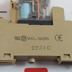 Lot of 7X Omron G2R-1-SND (S) Plug-in Relay With Base 24V DC