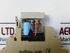 Lot of 3X Omron G2R-1-SNI (S) Relay with Base 120VAC MAX 10A 250V, 24V DC