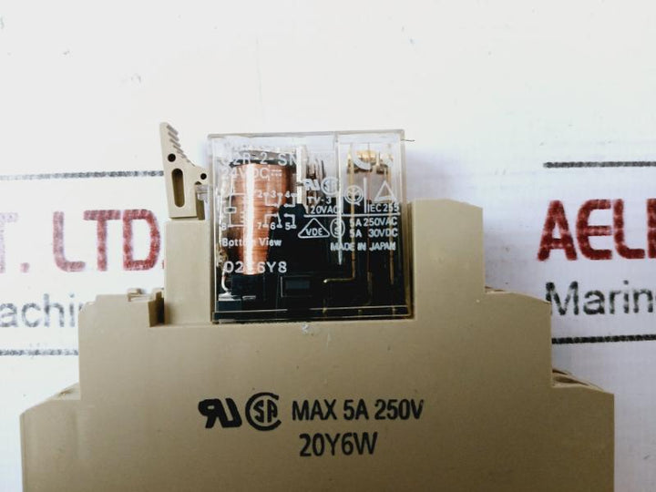 Omron G2R-2-sn-ap3 General Purpose Plug In Relay 24V Dc 5A 250Vac