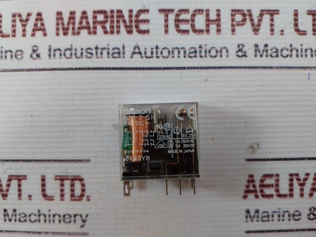Omron G2R-2-sn Relay With Socket 24Vdc 1482C