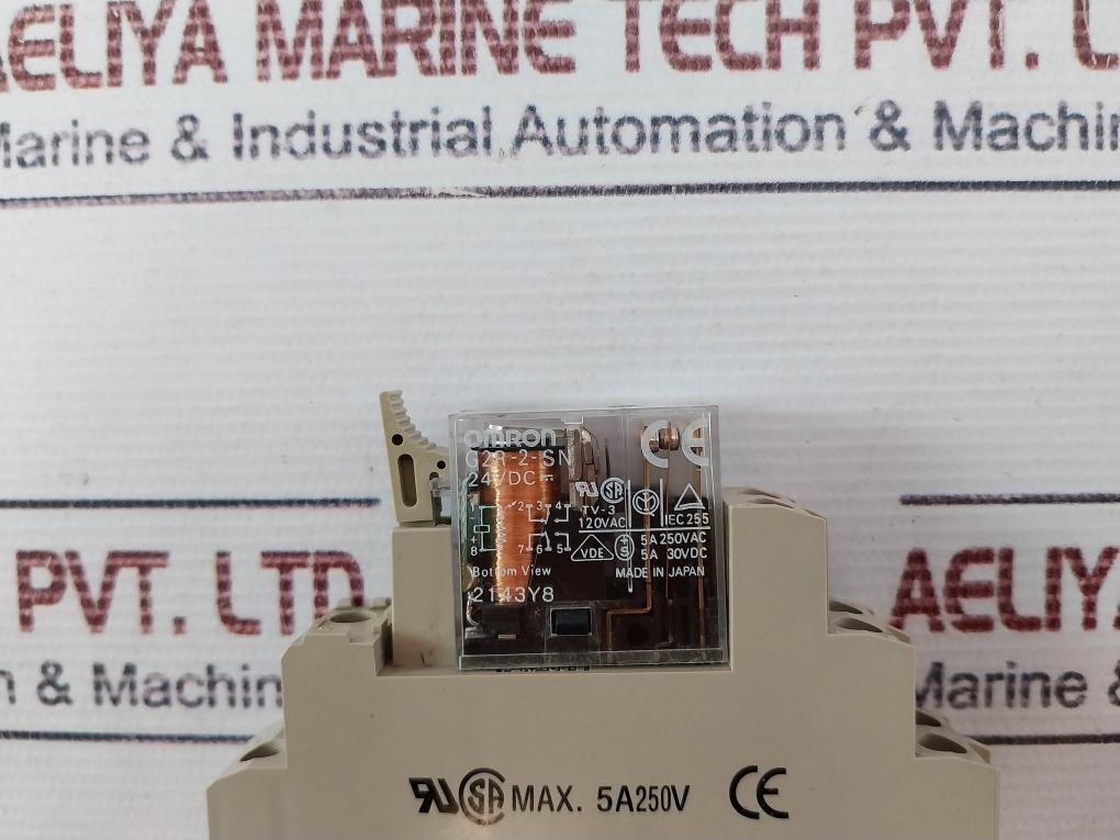 Omron G2R-2-sn Relay With Socket 24Vdc 1482C