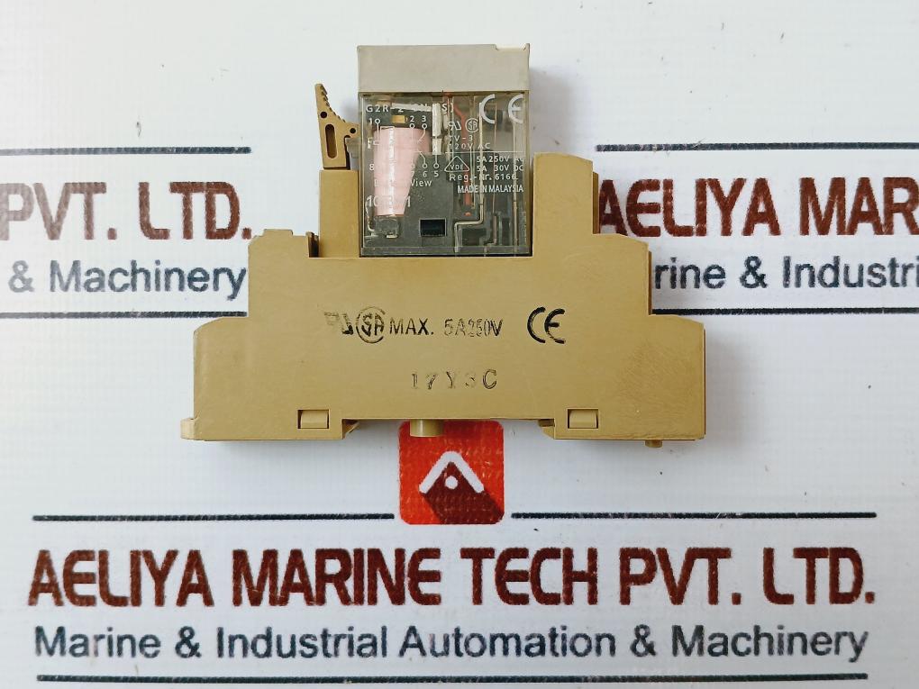 Omron G2R-2-sn (S) General Purpose Relay With Socket 17Y3C 230V Ac~