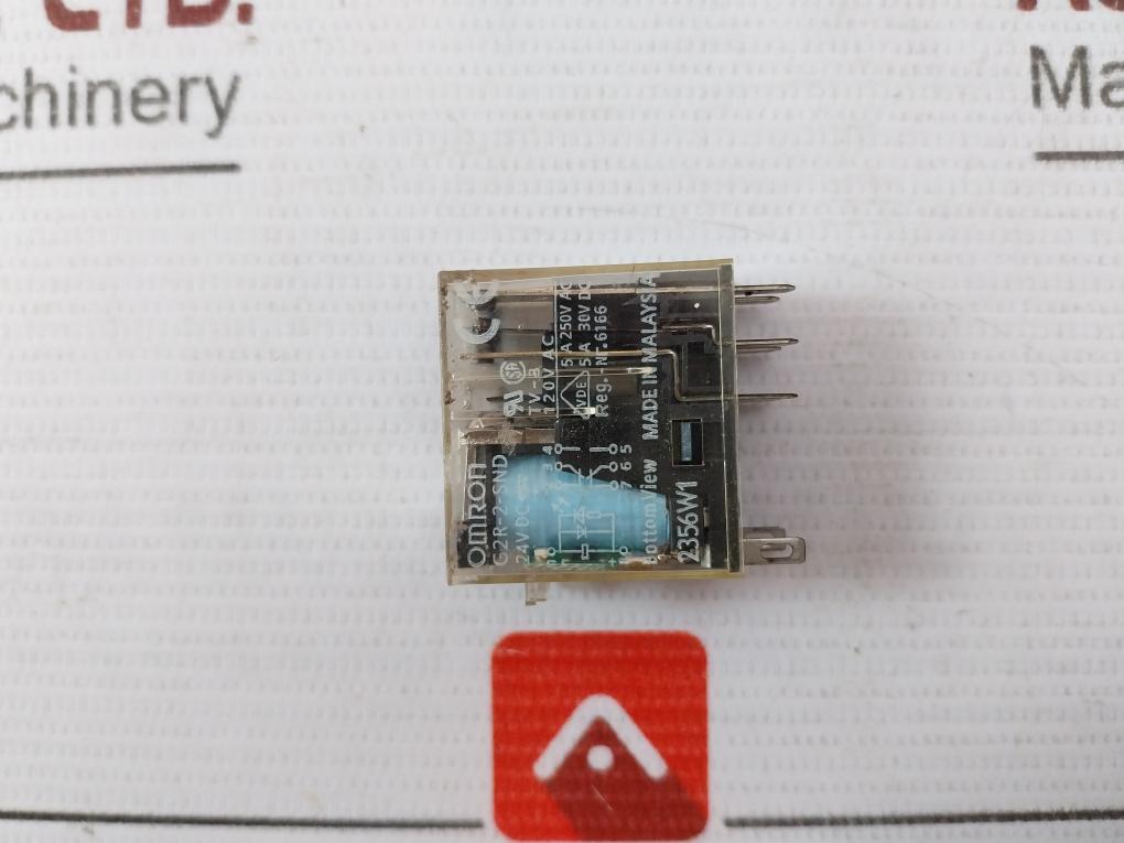 Omron G2R-2-snd 8 Pin Plug In Relay 5A 250Vac 30Vdc Max 5A 250V