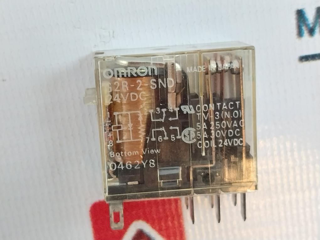 Omron G2R2SND Relay and Base 24vdc T60312