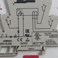 Omron G2Rv-sl500 Interface Relay Use 0.1 In Or 2.5Mm