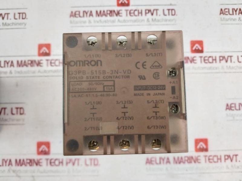 Omron G3Pb-515B-3N-vd Solid State Contactor Ac200-480V Inout Dc12-24V