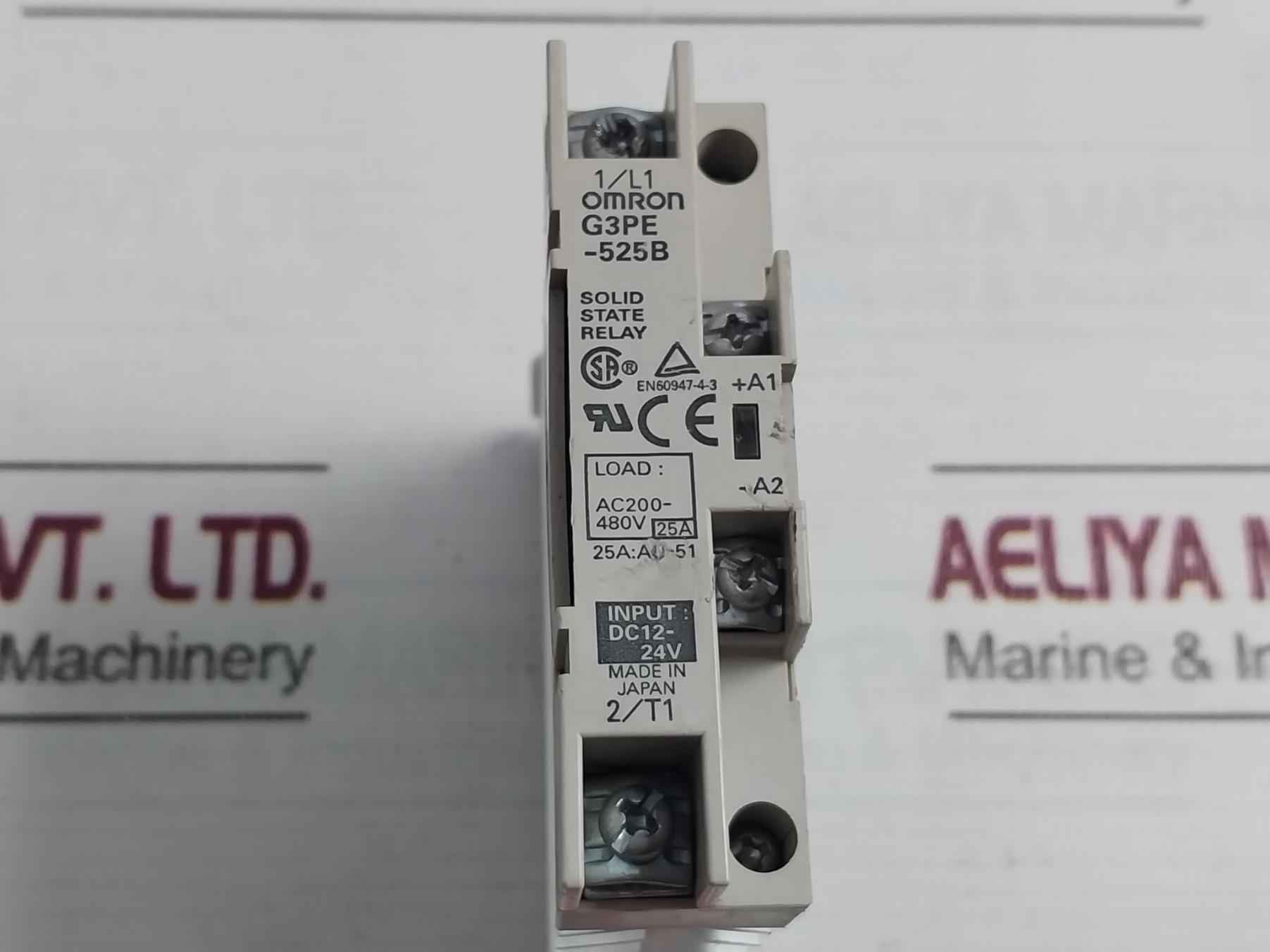 Omron G3Pe-525B Solid State Relay Load:Ac200-480V