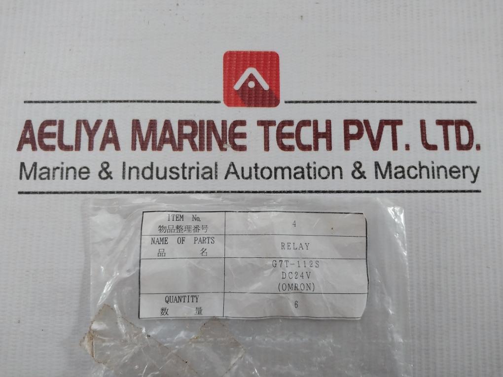 Lot Of 5X Input/Output Relay G7T-112S Omron 24Vdc