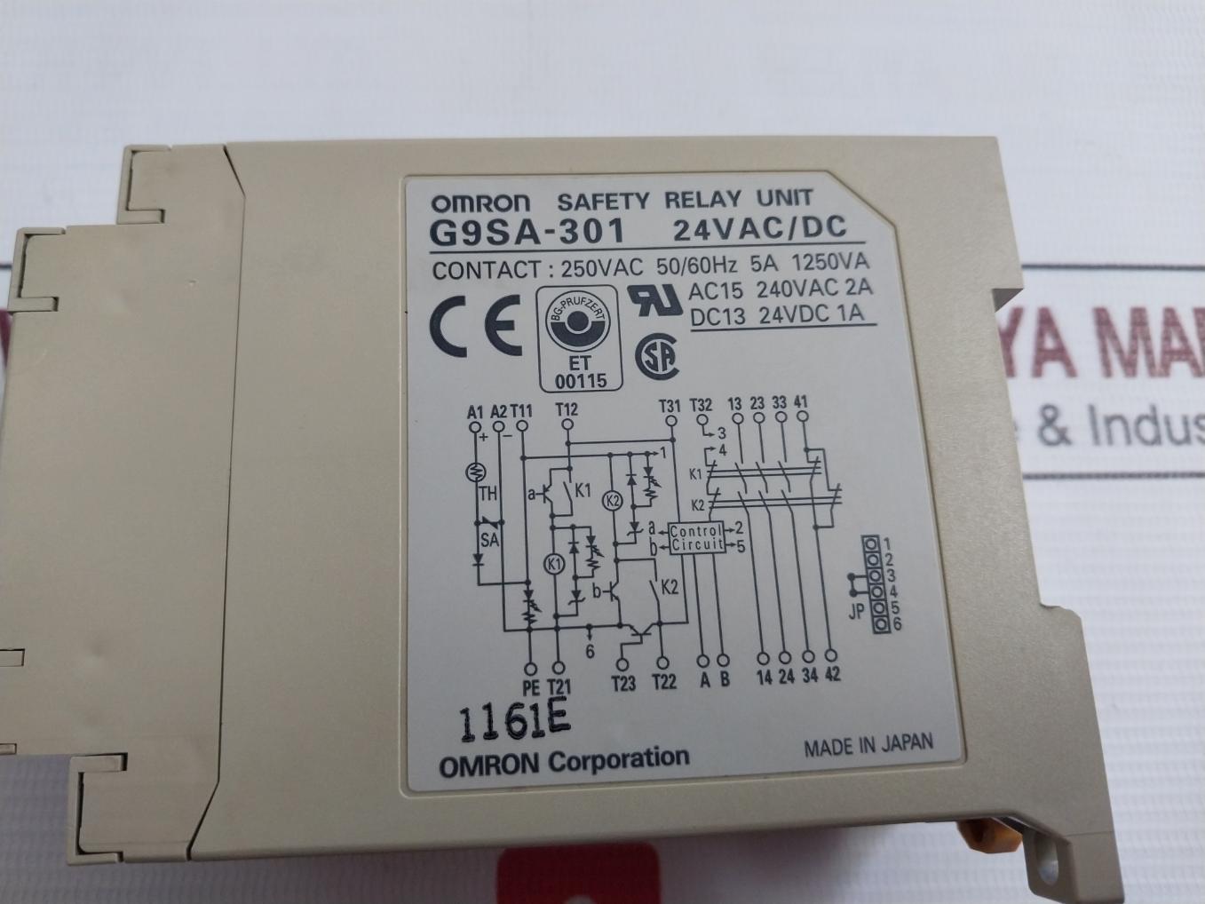 Omron G9Sa-301 Expansion Unit 250Vac 50/60Hz
