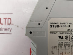 Omron G9Sb-200-d Safety Relay Unit 24Vac/Dc 250Vac 50/60Hz 5A