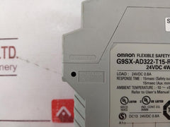 Omron G9Sx-ad322-t15-rt Flexible Safety Unit 24Vdc 4W 0.8A 15Msec