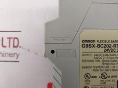 Omron G9Sx-bc202-rt Flexible Safety Unit 24Vdc 0.8A 3W 15Msec