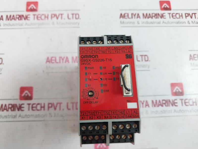 Omron G9Sx-gs226-t15-rt Flexible Safety Unit 24Vdc 5W Max 15Msec
