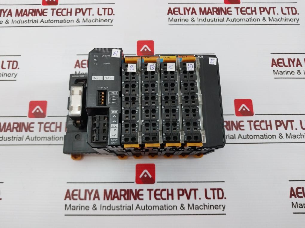 Omron Grt1-end Componet End Unit W/ Grt1-crt Grt1-ad2 Grt1-da2V Grt1-ts2T